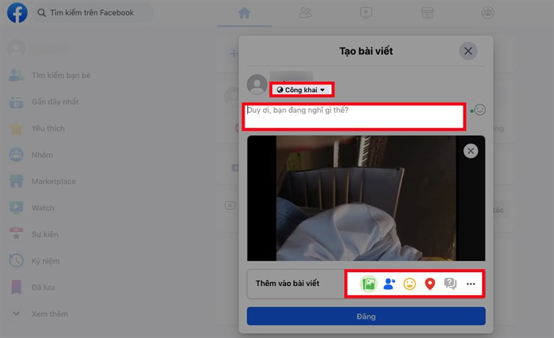 Đăng video lên Facebook