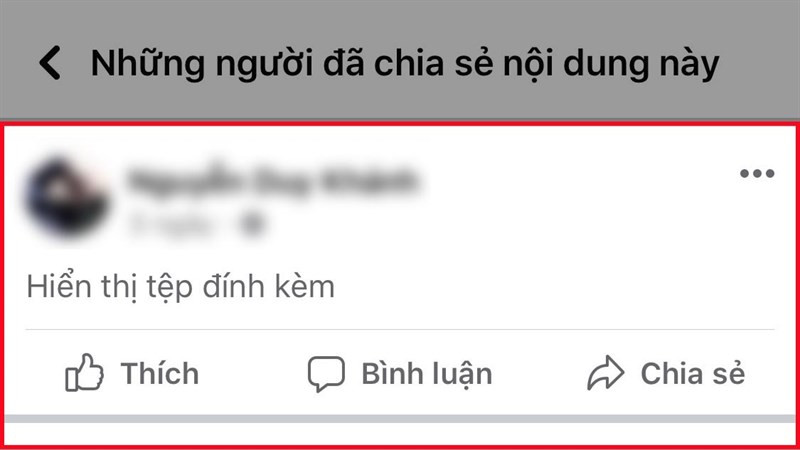 Danh sách người chia sẻ