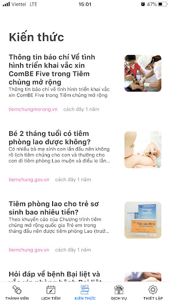 Đặt lịch tiêm