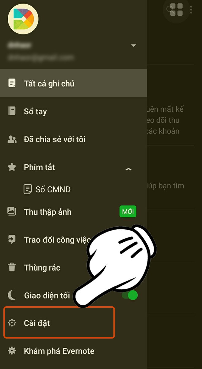 Đặt mật khẩu cho Evernote