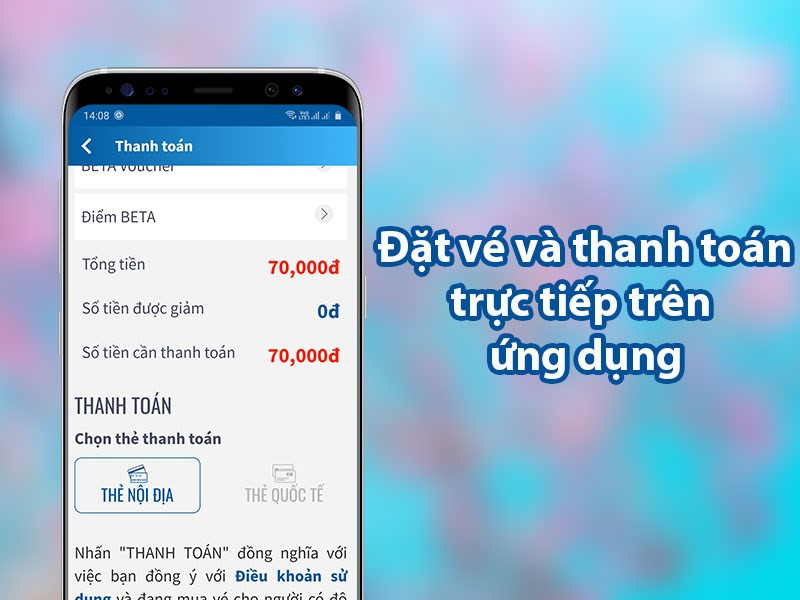 Đặt vé và thanh toán online trên Beta Cineplex