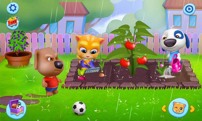 Đi xe bus đến trung tâm mua sắm trong My Talking Tom Friends