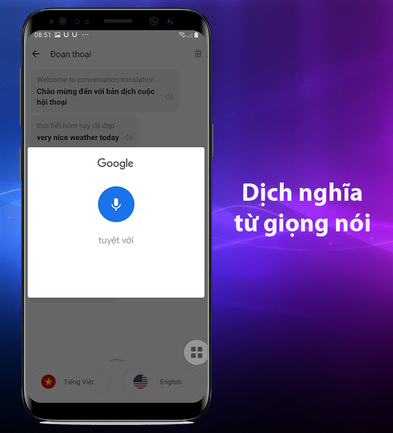 Dịch văn bản bằng giọng nói