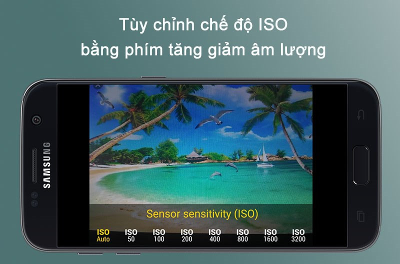 Điều chỉnh bằng phím âm lượng