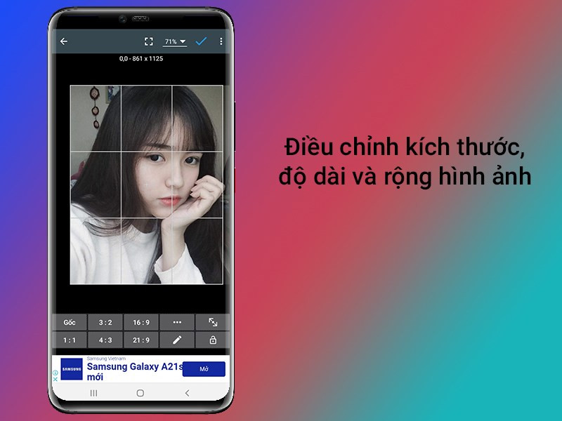 Điều chỉnh kích thước ảnh