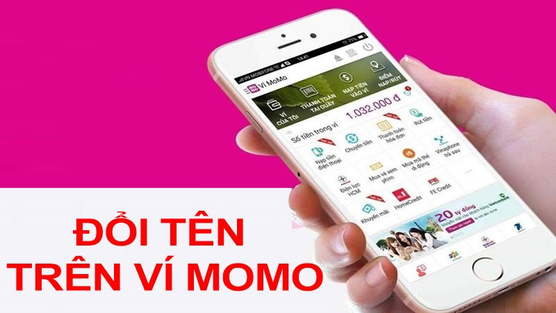 Đổi tên ví MoMo