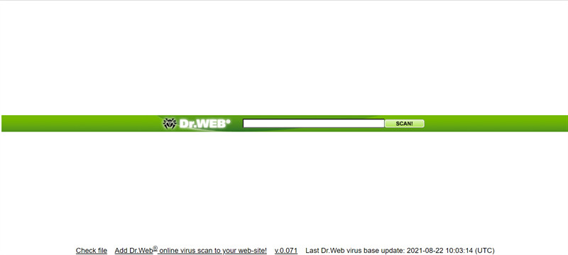 Dr.Web Online Scanner - Phần mềm quét virus online miễn phí