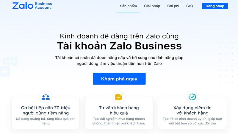 Zalo Business là gì? Bảng giá & cách đăng ký dùng thử MIỄN PHÍ