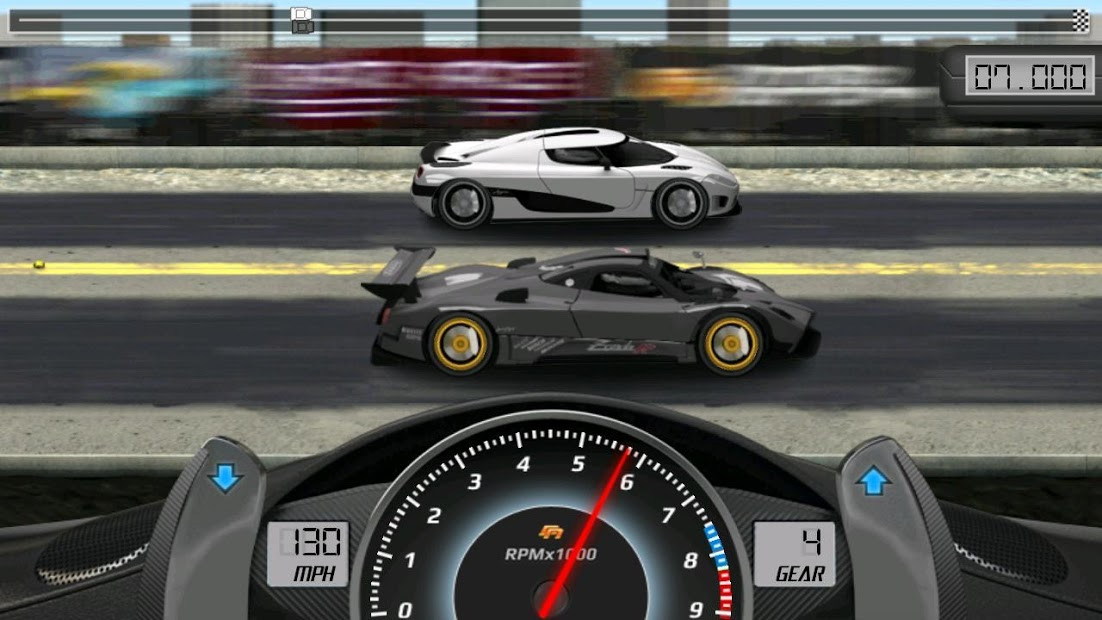 Đường đua trong game Drag Racing