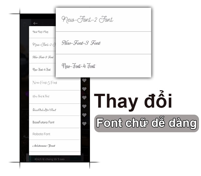 Font chữ trong Been Love Memory đa dạng và phong phú