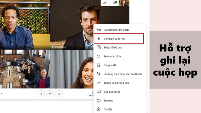 Ghi lại cuộc họp Google Meet