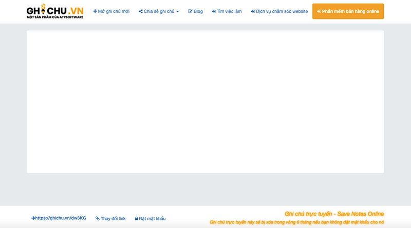 ghichu.vn - Trang web ghi chú trực tuyến miễn phí