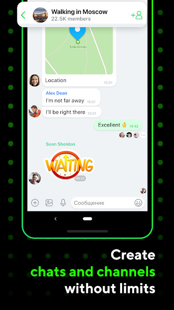 Giao diện chat của ICQ New