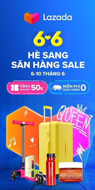 Giao diện danh mục sản phẩm trên Lazada