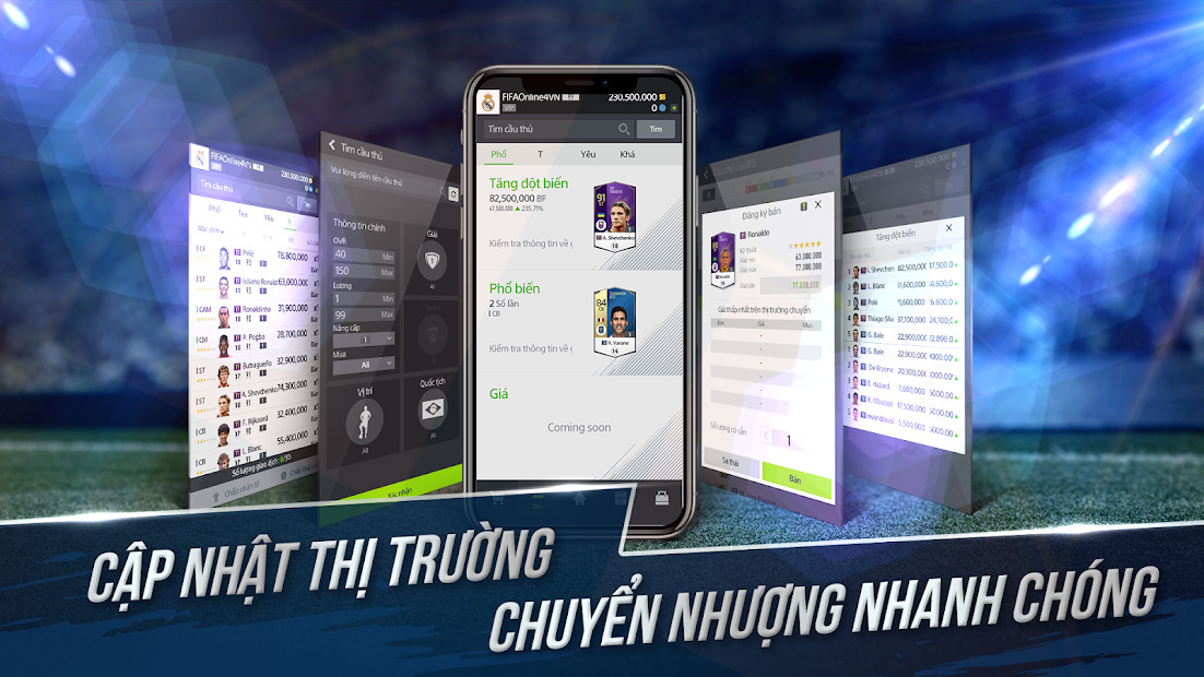 Giao diện FO4M trên điện thoại