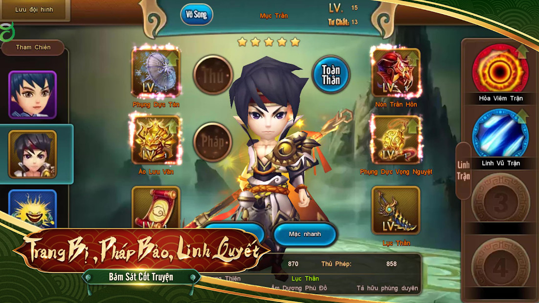 Giao diện game Đại Chúa Tể