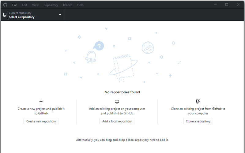 Giao diện Github Desktop