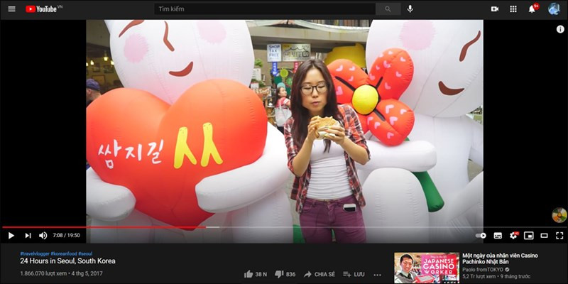 Giao diện kênh YouTube Sweet and Tasty TV