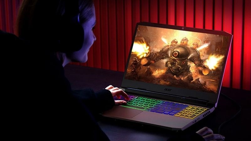 Giao diện Nitro Sense trên laptop gaming Acer