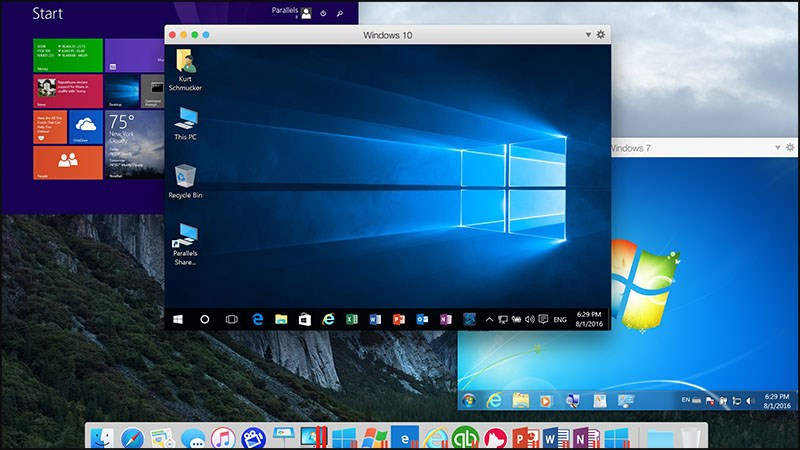 Giao diện Parallels Desktop