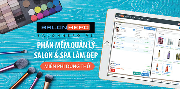 Giao diện phần mềm Salon Hero