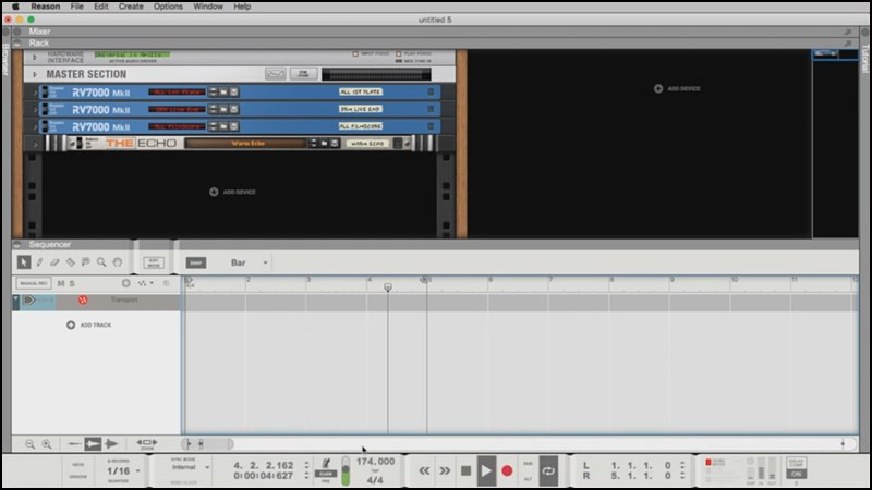 Giao diện Propellerhead Reason