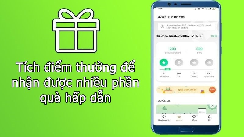 Giao diện tích điểm đổi quà trên My OPPO App