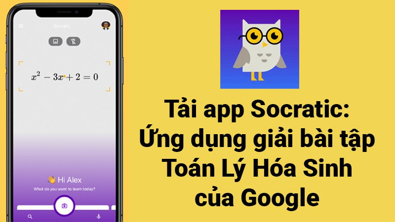 Giao diện ứng dụng Socratic