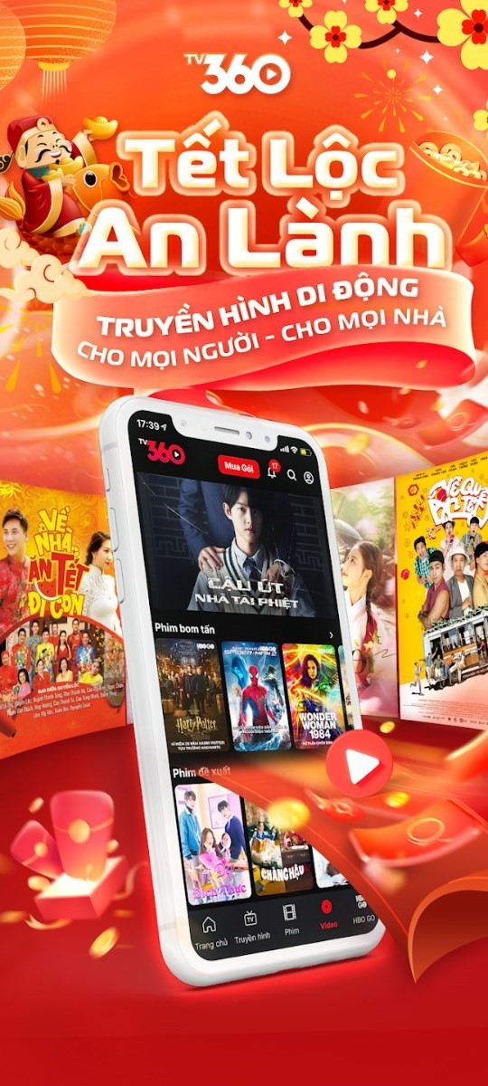 Giao diện ứng dụng TV360