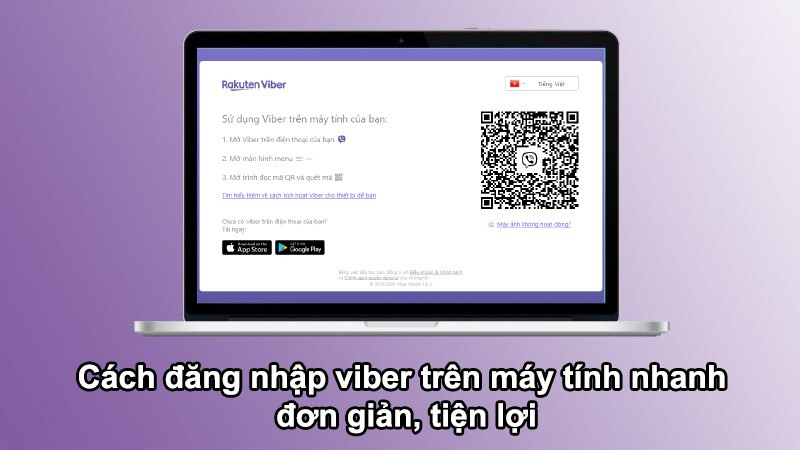 Giao diện Viber trên máy tính