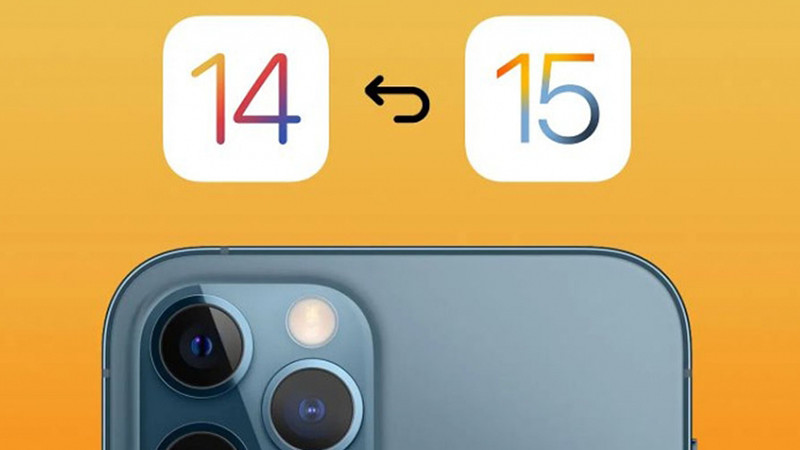 Hạ cấp iOS 15 xuống 14.8