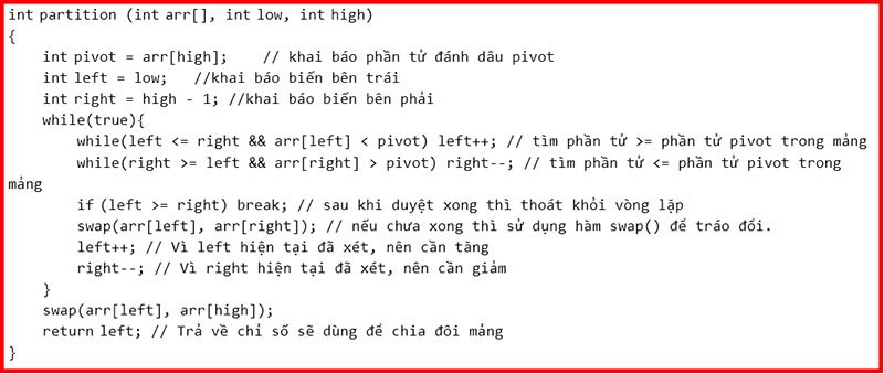 Thuật Toán Sắp Xếp Nhanh Quick Sort trong C++: Hướng Dẫn Chi Tiết