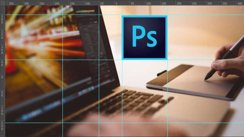 Hiển thị thước đo trong Photoshop