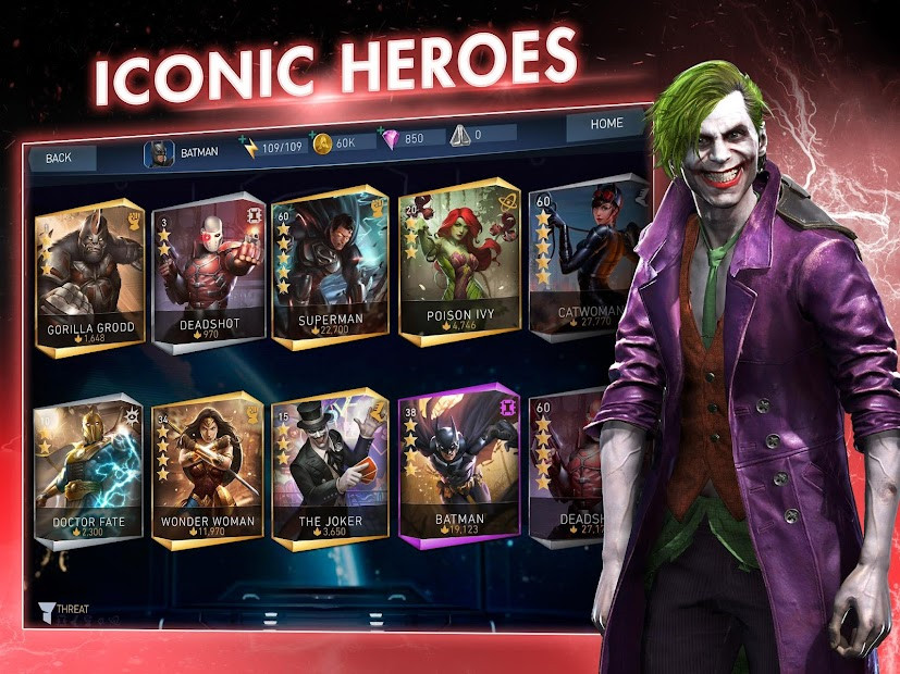 Hình ảnh Batman trong Injustice 2 Mobile