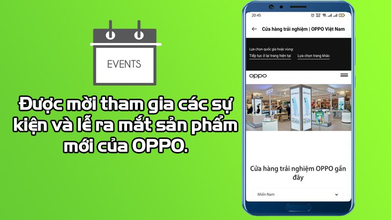 Hình ảnh minh họa sự kiện ra mắt sản phẩm OPPO