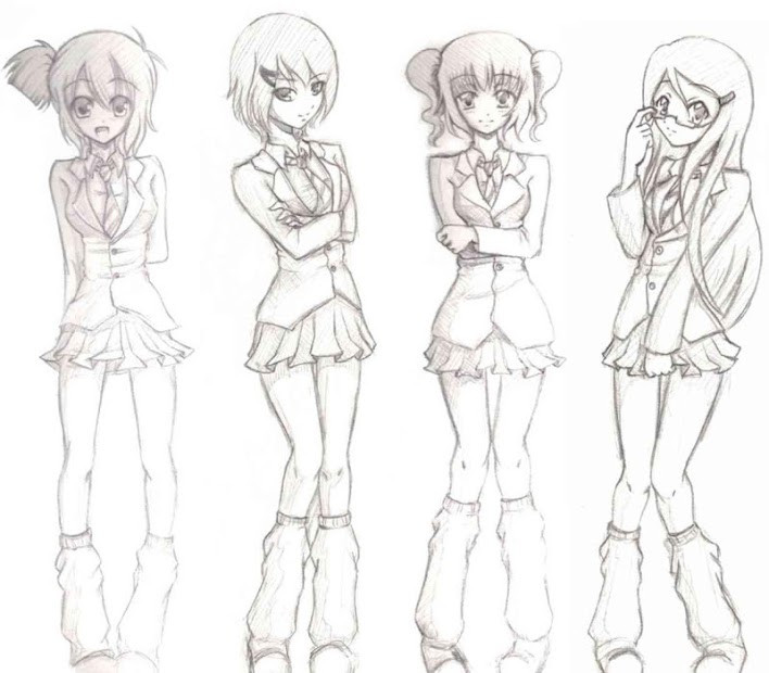 Hình ảnh minh họa ứng dụng Drawing Anime Girls