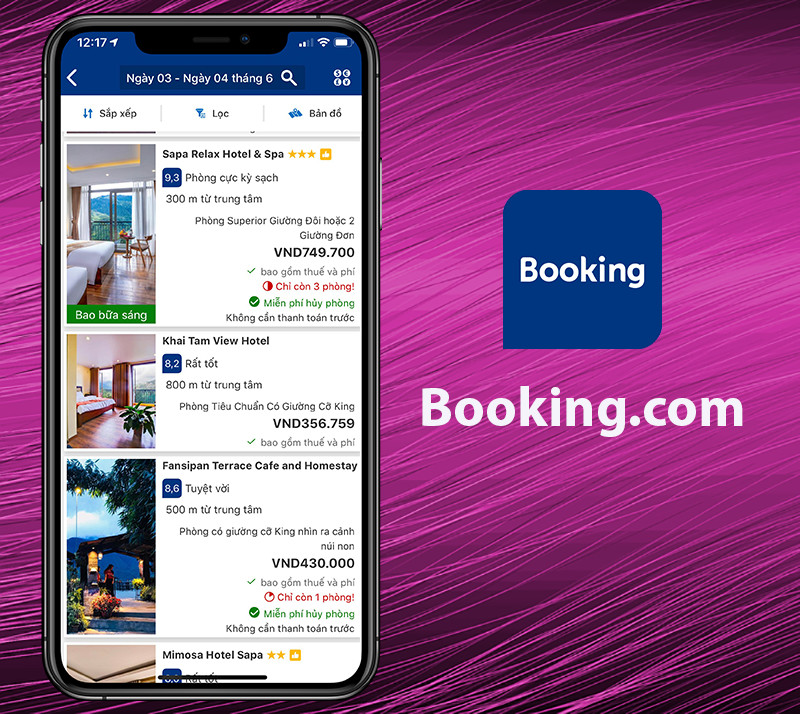 Khám Phá Booking.com: Ứng Dụng Đặt Phòng Khách Sạn, Căn Hộ Lựa Chọn Hàng Đầu