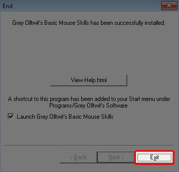 Hoàn tất cài đặt Mouse Skills