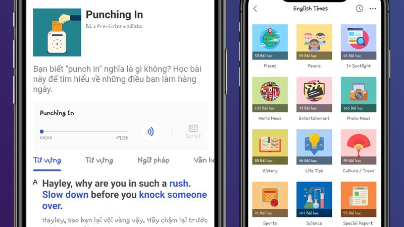 Học từ vựng theo chủ đề trên HelloTalk