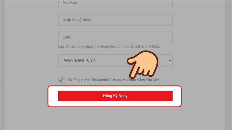 Hướng dẫn đăng ký tài khoản Garena trên web 7