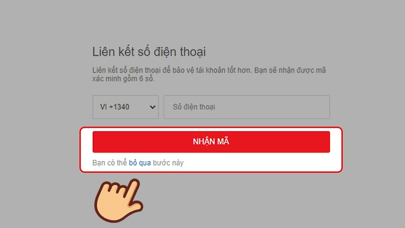 Hướng dẫn đăng ký tài khoản Garena trên web 8