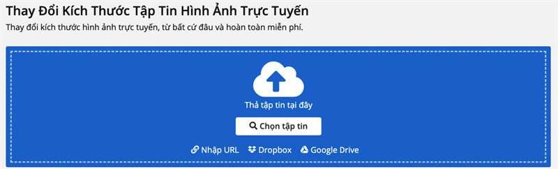 IMG2Go: Chỉnh kích thước ảnh