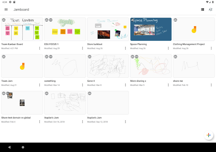 Jamboard tích hợp với Google Drive