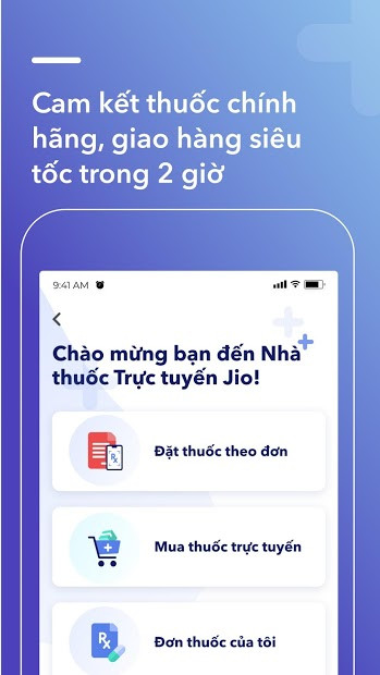 Jio Health Giao diện