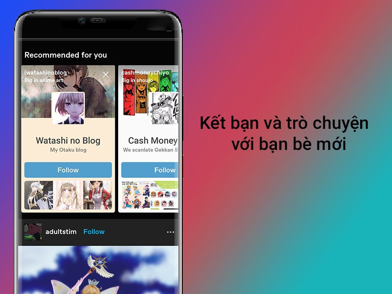 Kết nối bạn bè trên Tumblr