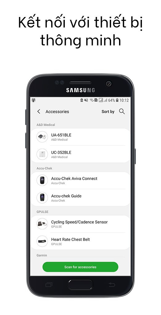 Kết nối Samsung Health với thiết bị thông minh