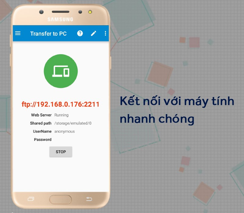 Kết nối với máy tính nhanh chóng