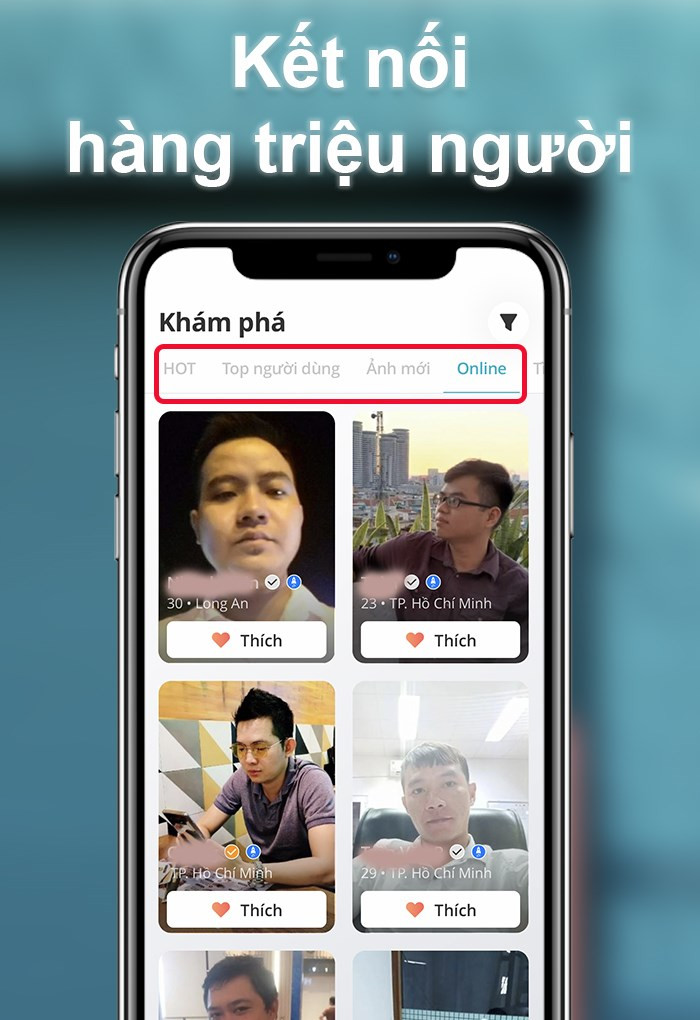 Kết nối với nhiều người dùng trên YmeetMe