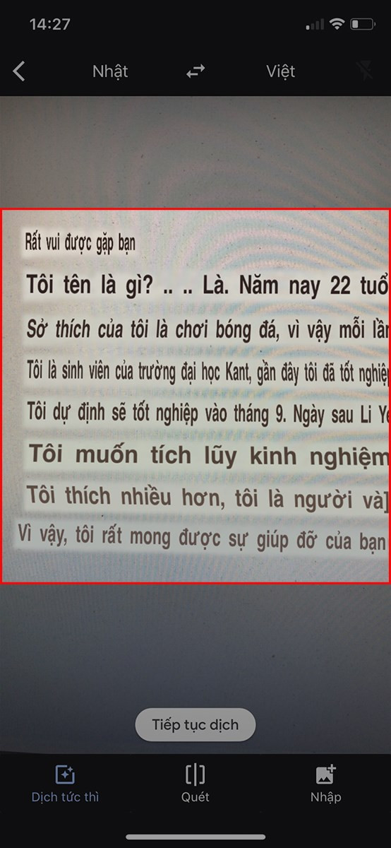 Kết quả dịch tiếng Nhật sang tiếng Việt