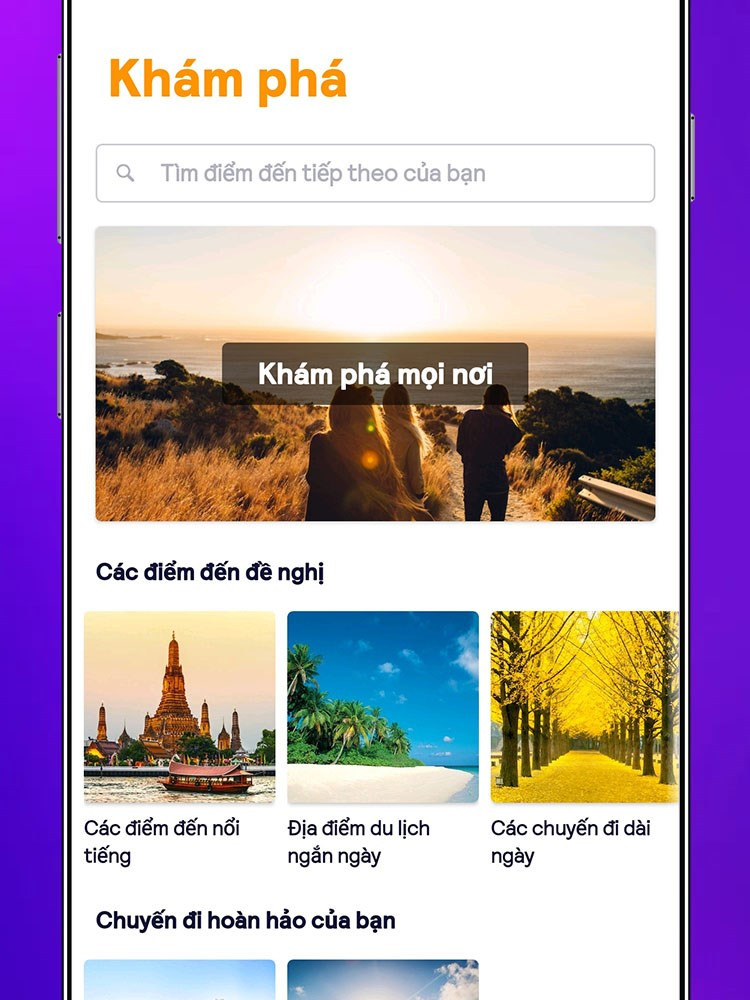 Khám phá điểm đến mới trên Skyscanner